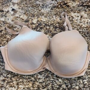 Auden 36D Nursing Full Coverage Lightly Lined T-shirt Bra Tan Cream